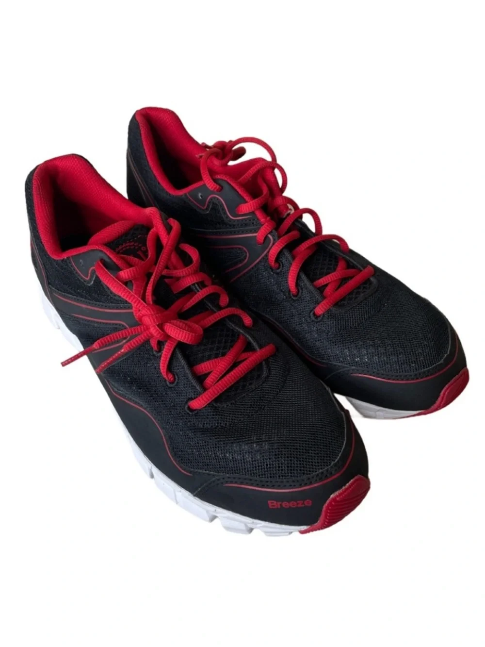 361 Degrees Black Red Breeze Sneakers Mens Size 12